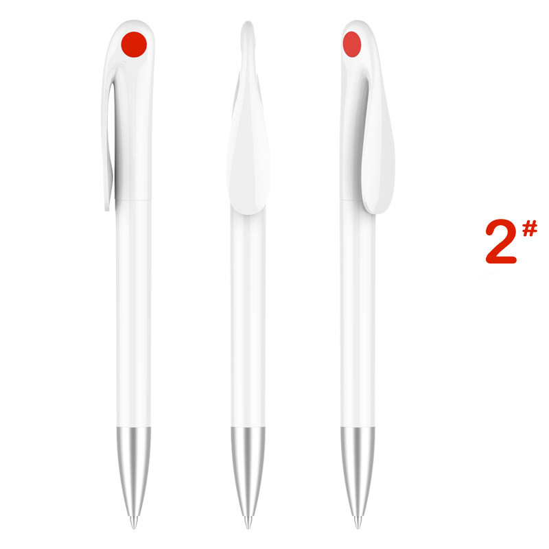 Cute Rabbit Plastic Pen - White Barrel with Red Point