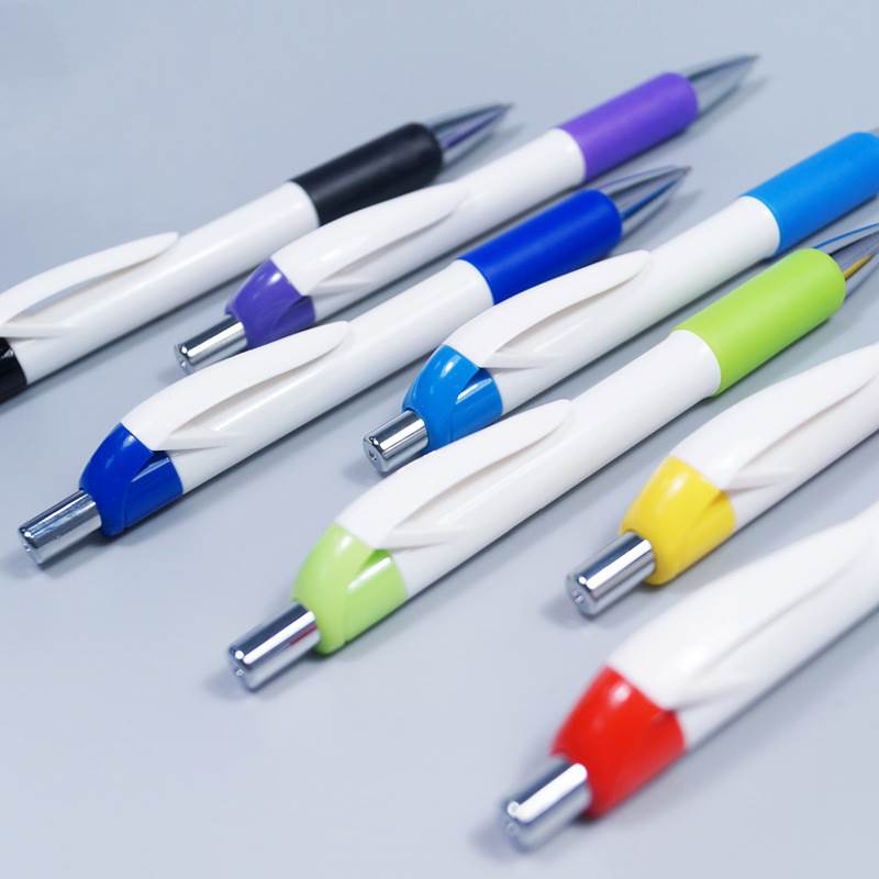 Economical Minimalist Advertising Pen - White Pen Barrel