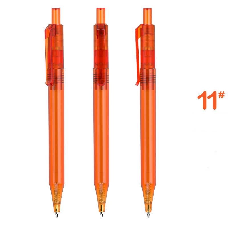 Marketing Master Rainbow Pen - Transparent Orange Barrel