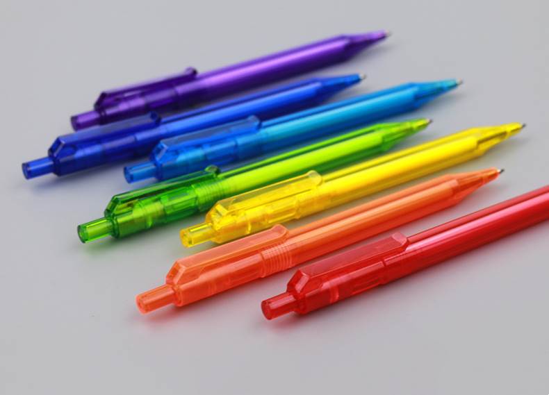 Marketing Master Rainbow Pen - Colorful Transparent Pen Barrel
