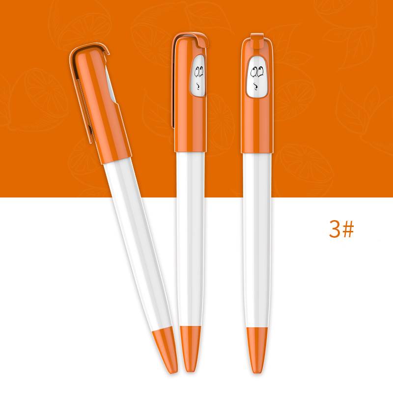 Funny Face Ballpoint Pen - Orange
