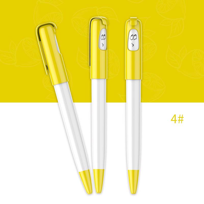 Funny Face Ballpoint Pen - Yellow