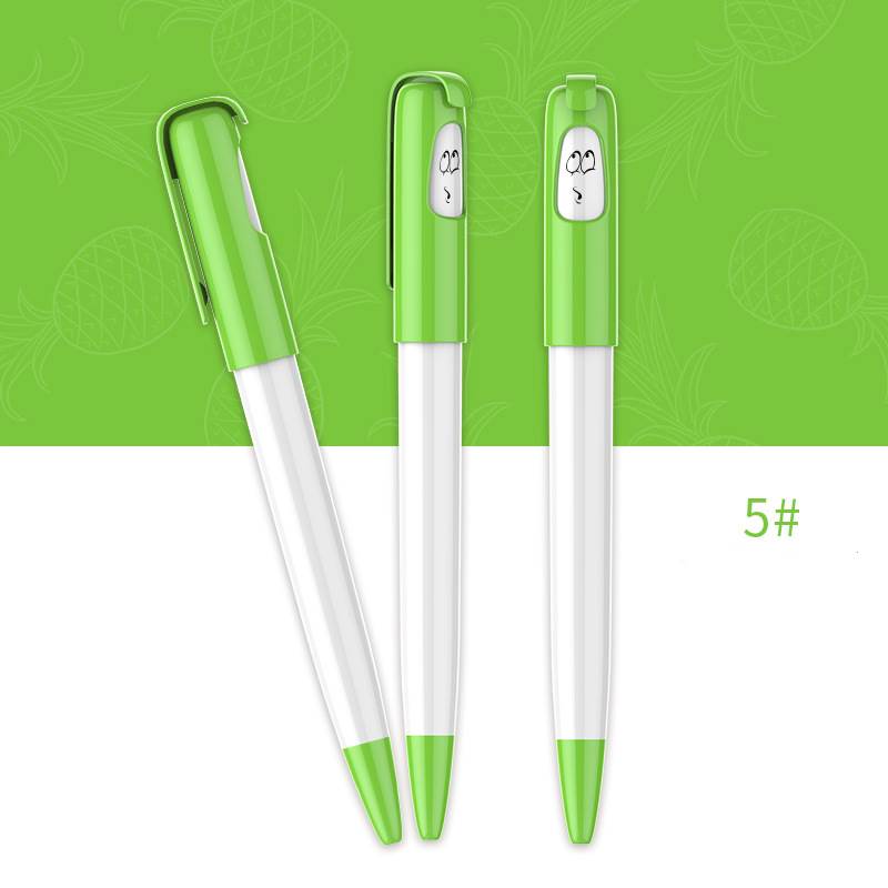 Funny Face Ballpoint Pen - Green