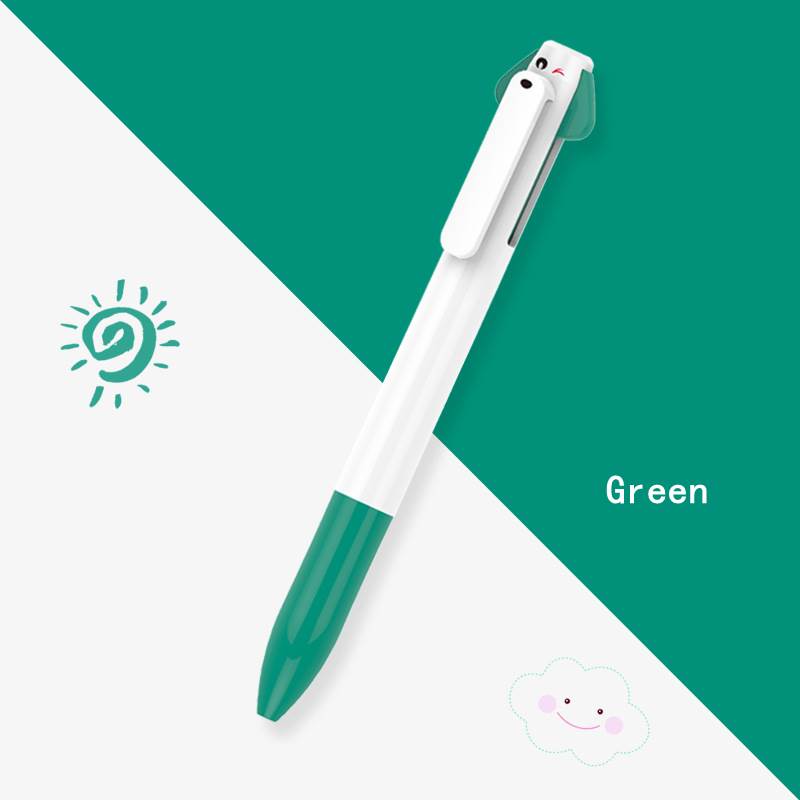 Doggy Dual-color Ballpoint Pen - Green