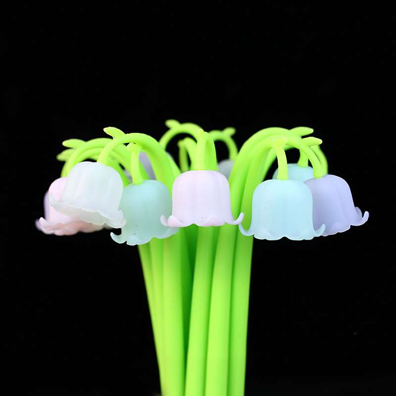 Flower Series Gel Pen - Lily of the Valley Cartoon Head