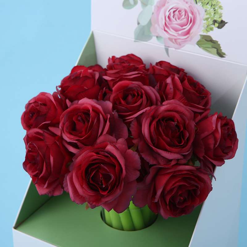 Artificial Flower Series Gel Pen - Red Rose