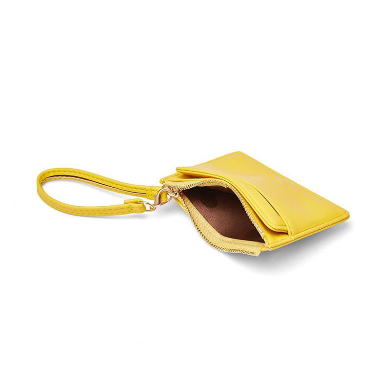 Top Zip Card Case with Wristlet - Inside Display