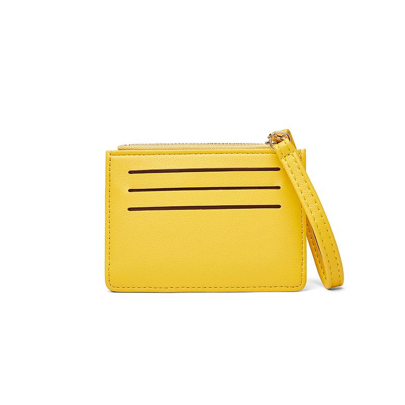 Top Zip Card Case with Wristlet - Backside