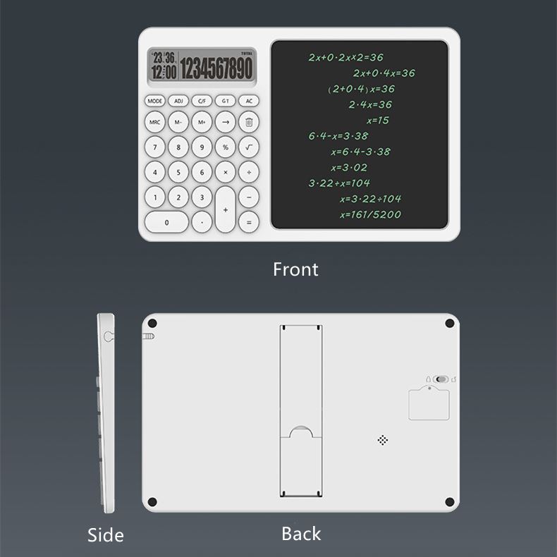 Calculator Front and Back Side Overview