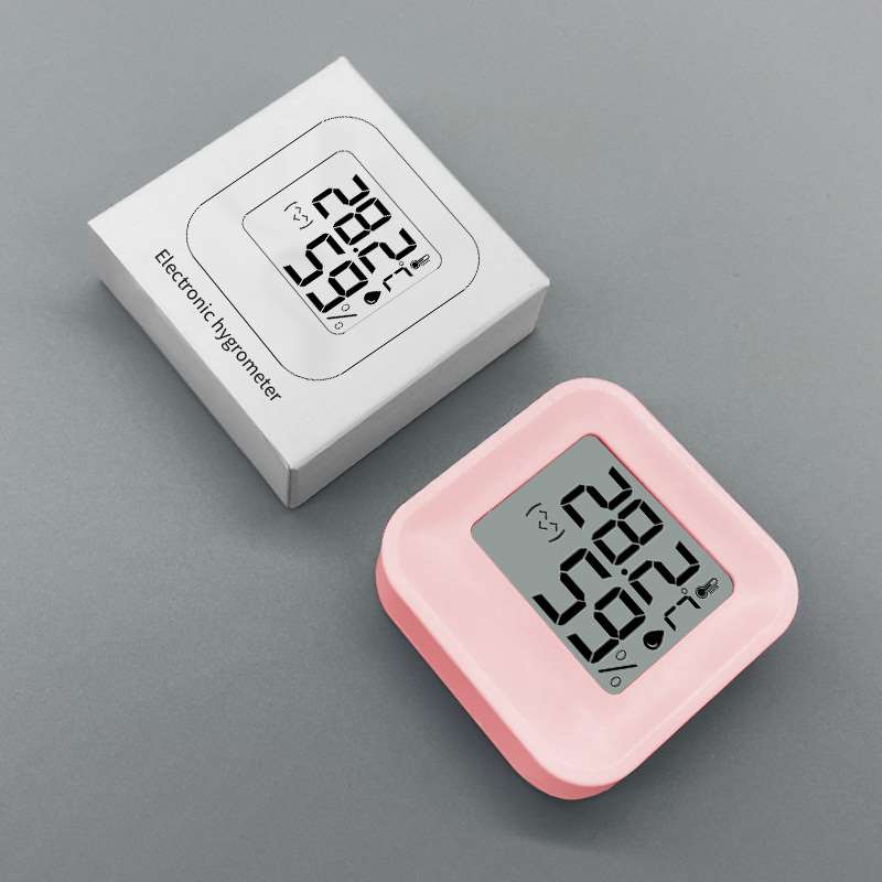 Mini Fresh Color Digital Hygrometer - Pink