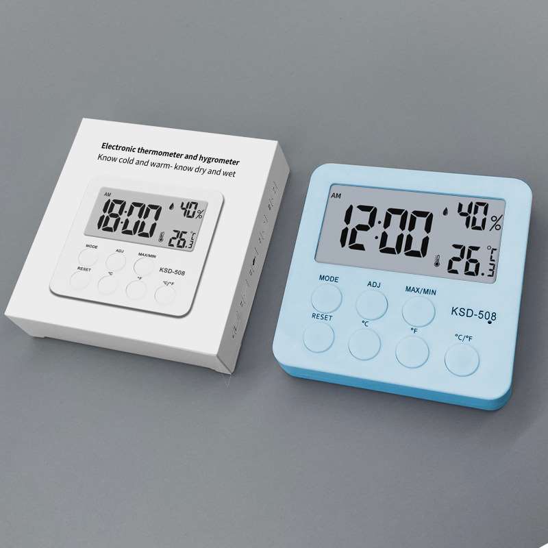 Multifunctional 3-in-1 Digital Hygrometer - Blue