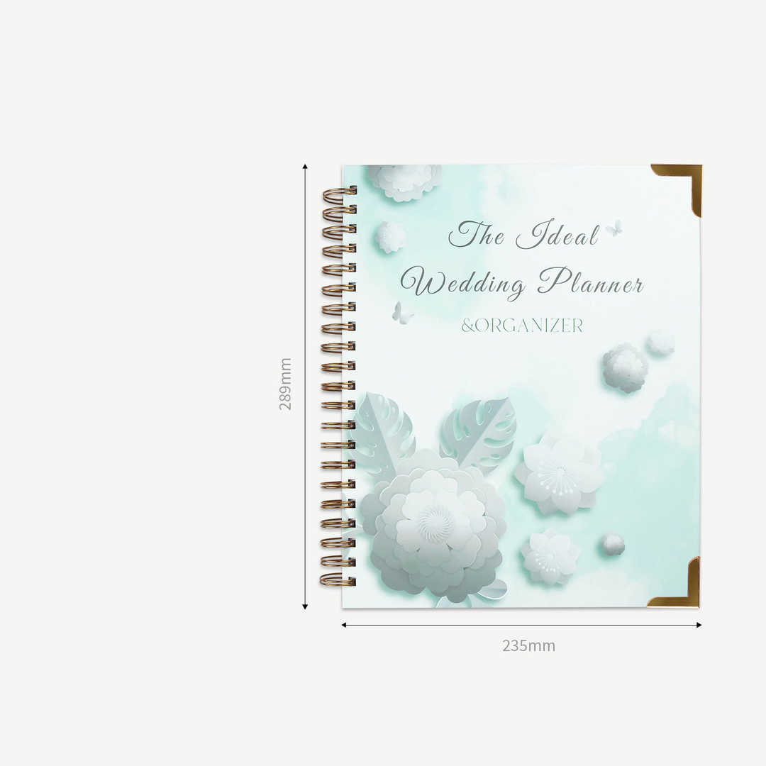 Delicate Wedding Planner Spiral Bound Wedding Album - Abstract Cover