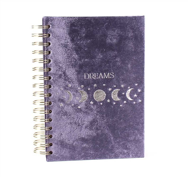Luxury Velvet Cover Spiral Bound Notebook - Cover