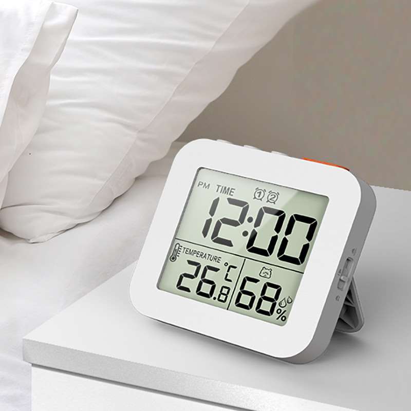 LCD Digital Hygrometer and Timer - White
