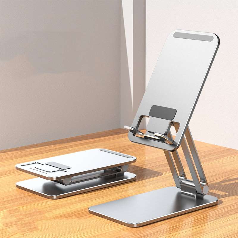 Economic Folding Desktop Phone Stand - Silver