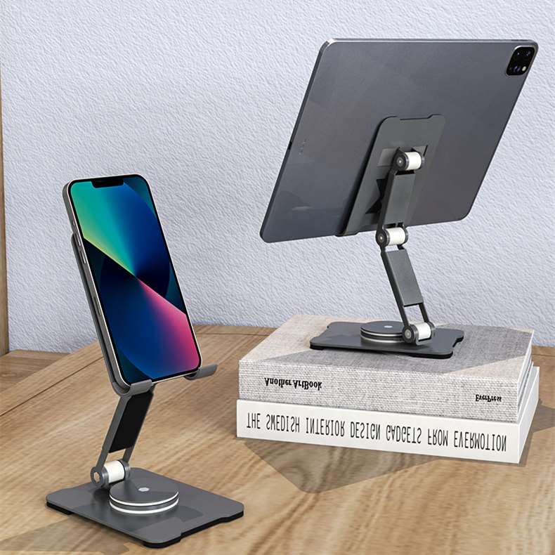 Practical Swivel Folding Phone Holder Desktop in Use