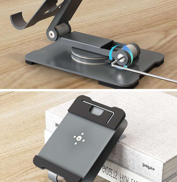 Practical Swivel Folding Phone Holder Desktop - Adjustment Wrench