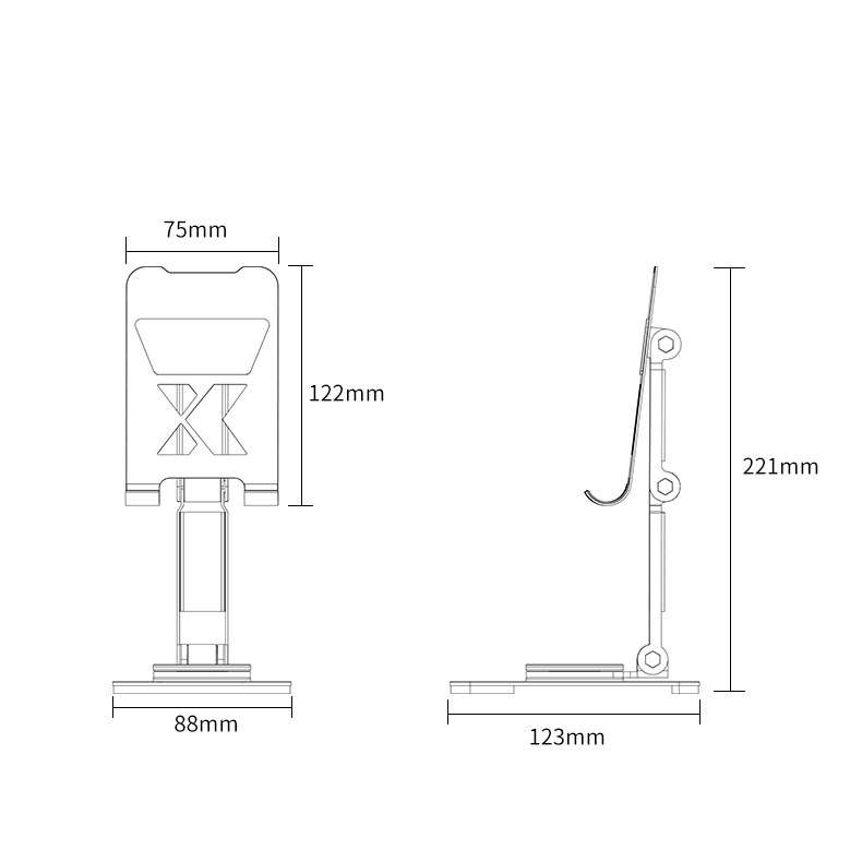 Practical Swivel Folding Phone Holder Desktop - Specifications