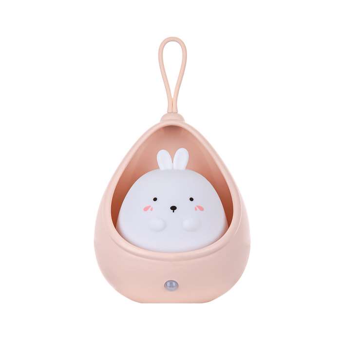 In-Pocket Pink Rabbit LED Night Light