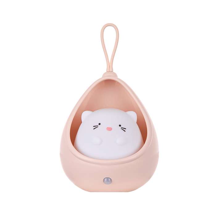 In-Pocket Pink Cat LED Night Light