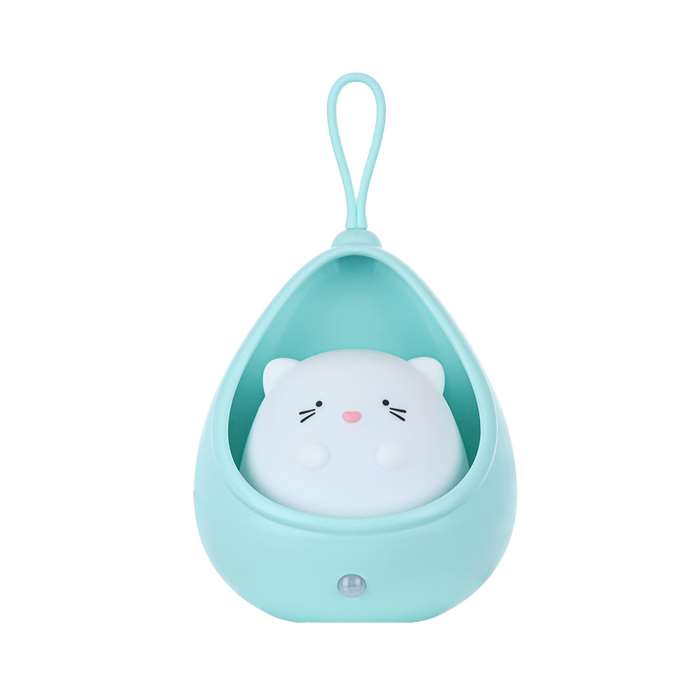 In-Pocket Blue Cat LED Night Light