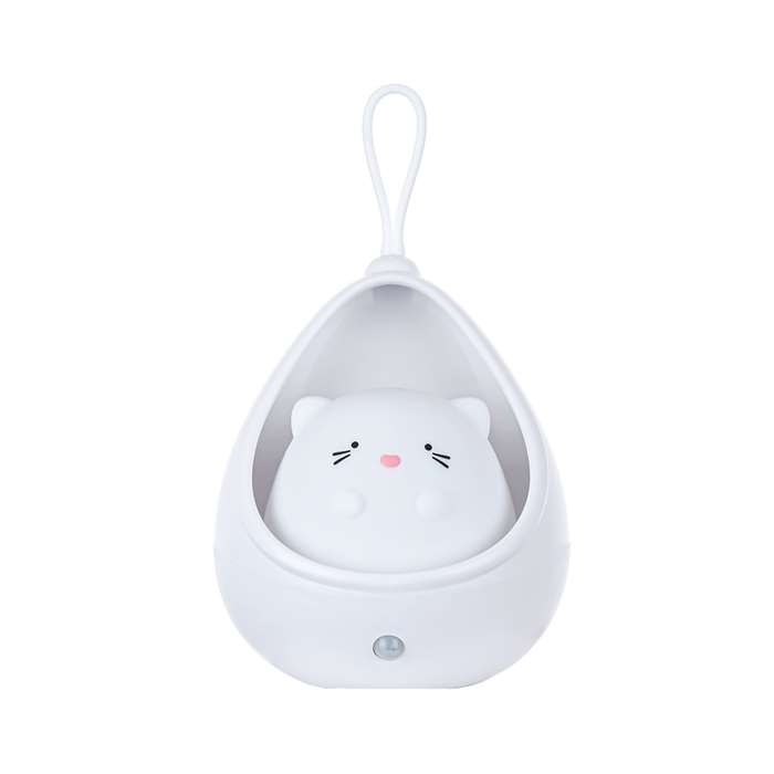 In-Pocket White Cat LED Night Light