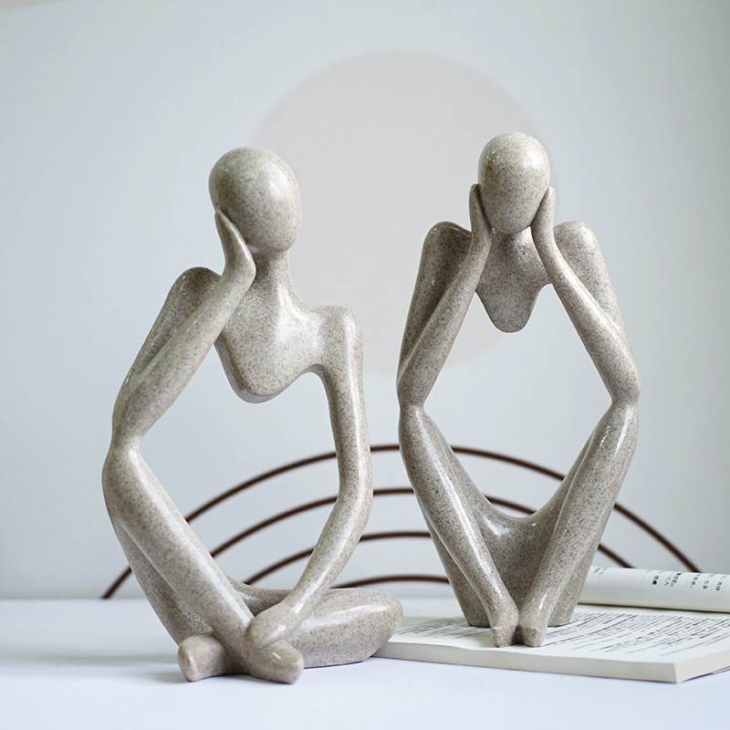A Thinking Person Resin Statue - Types