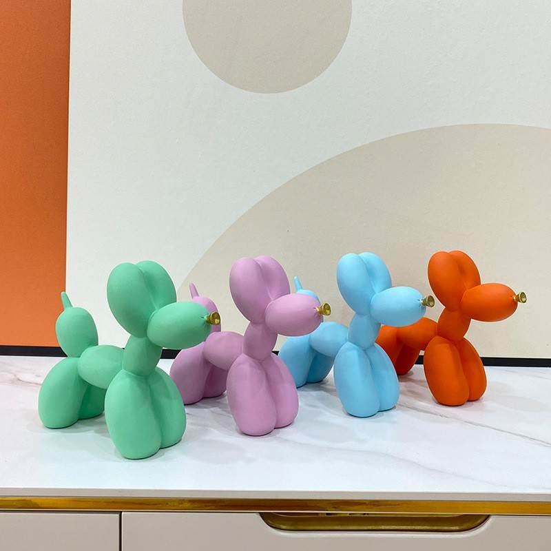 Dazzling Graffiti Balloon Dog Resin Ornament - Types