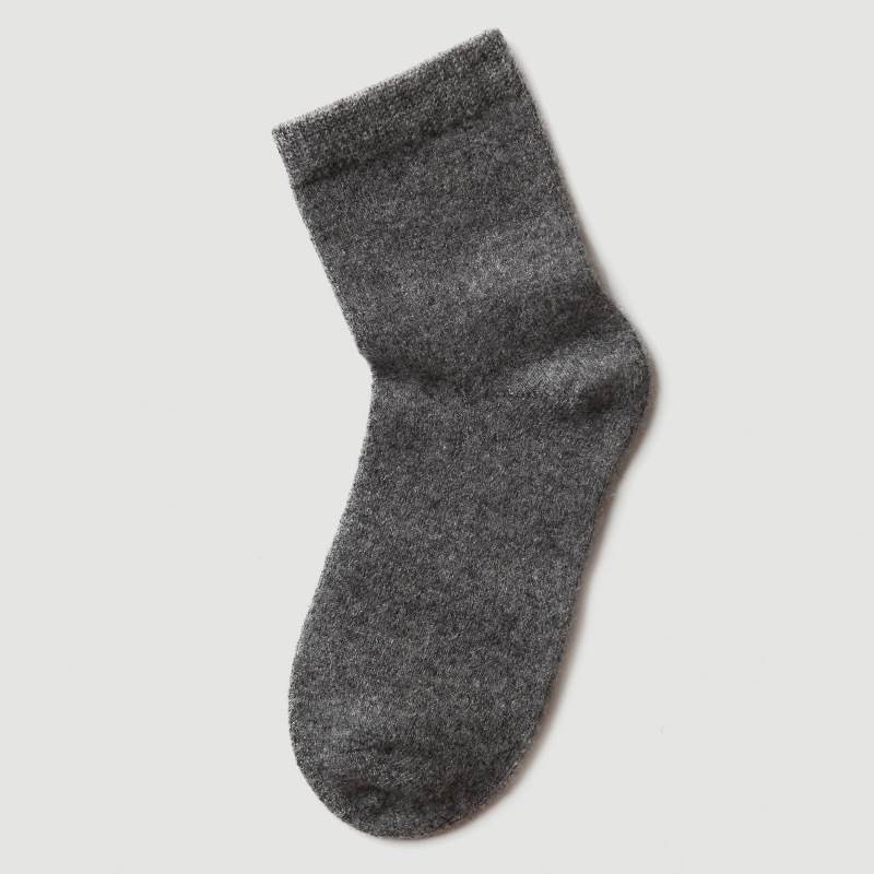Rainbow Colors Cashmere Socks - Dark Gray