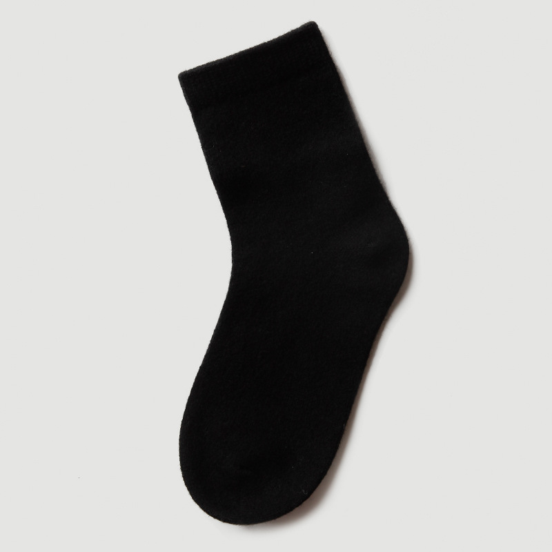 Rainbow Colors Cashmere Socks - Black