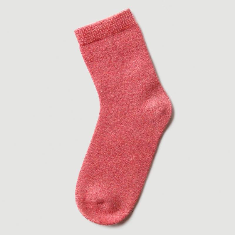 Rainbow Colors Cashmere Socks - Orange Pink