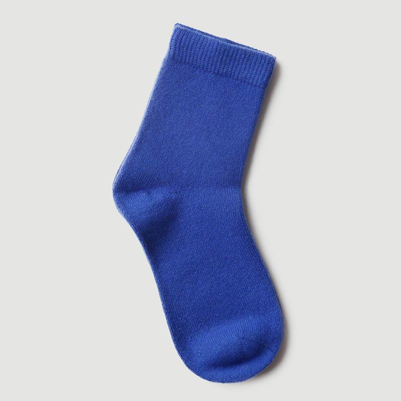 Rainbow Colors Cashmere Socks - Royal Blue