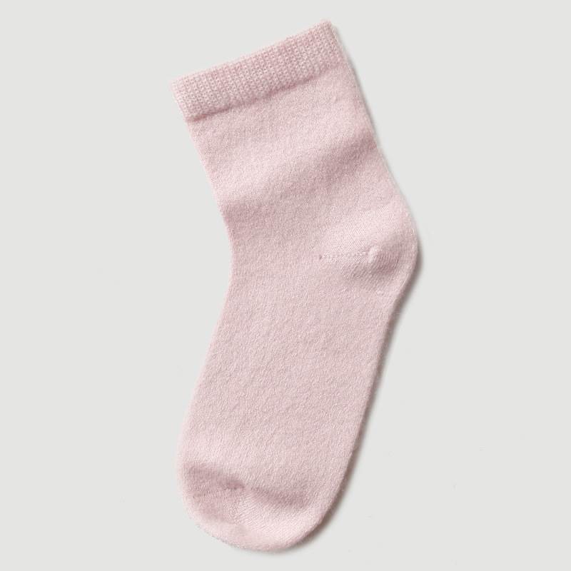 Rainbow Colors Cashmere Socks - Baby Pink