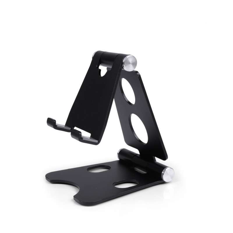Mini Foldable Desktop Phone Stand - Black