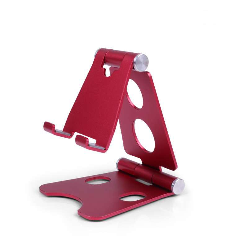 Mini Foldable Desktop Phone Stand - Rose Red