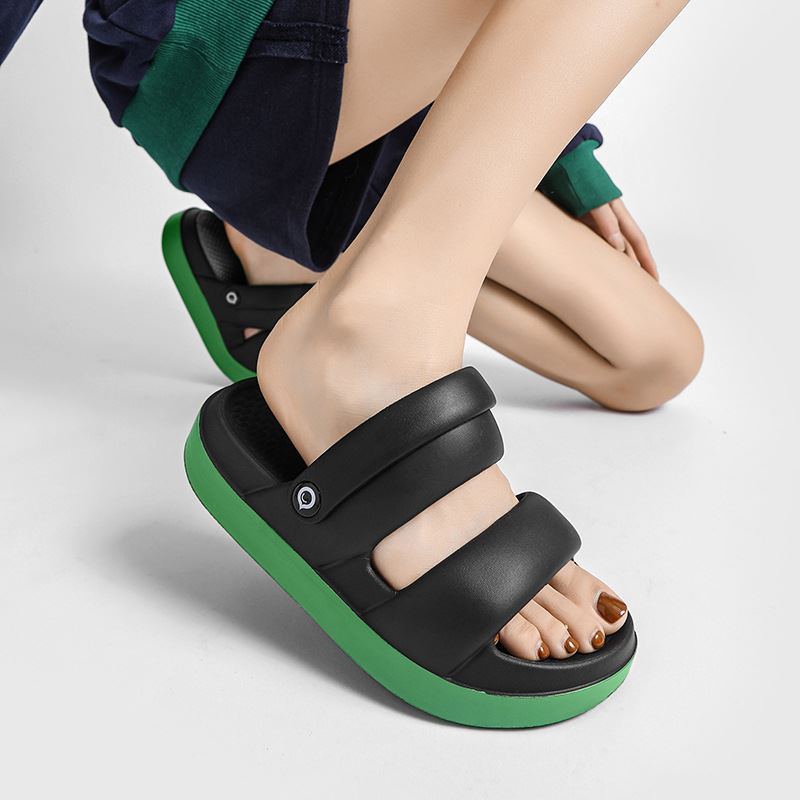 Candy Color EVA Women Sandals - Black