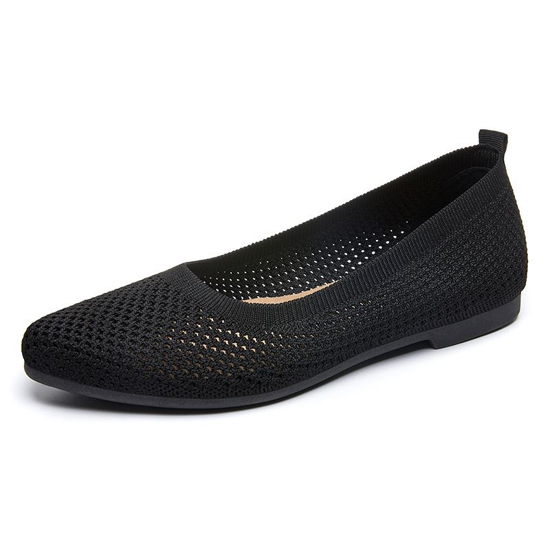 Pointed Toe Mesh Upper Flat Shoes