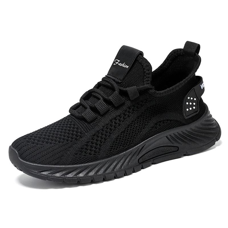 Fashion Flyknit Super Soft Women Sneakers - Black