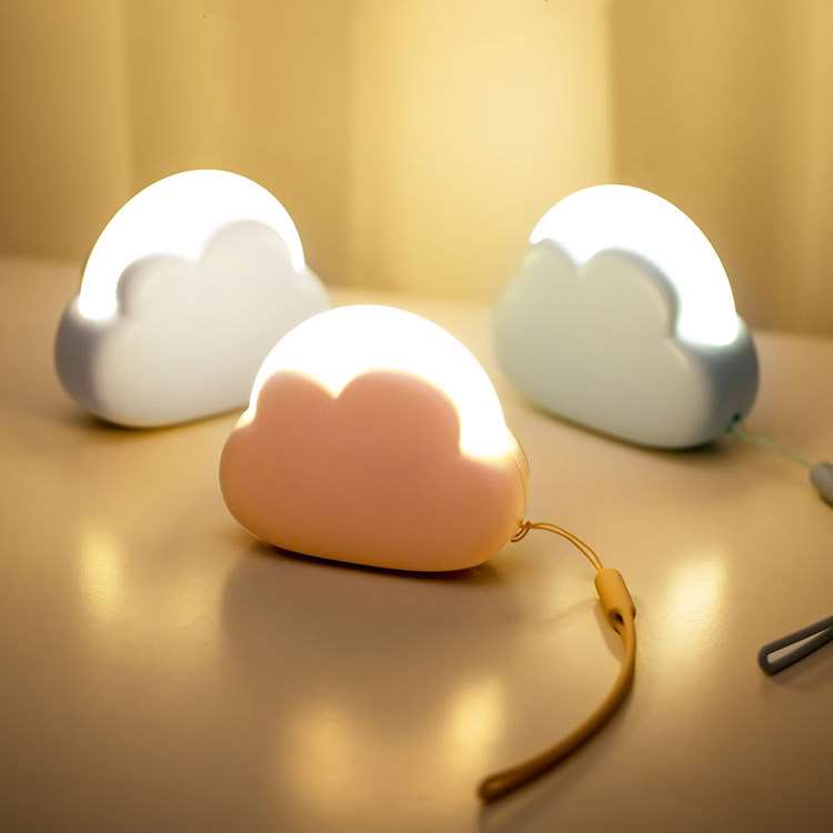 Cloud Shape Night Light - Light On