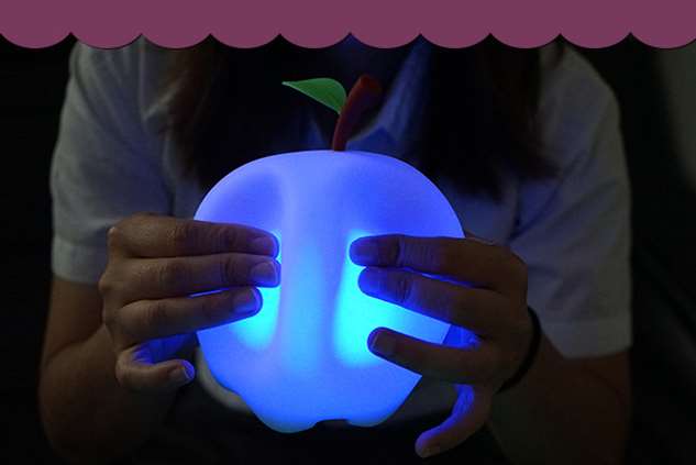 Apple Silicone Tap Control Night Light - Soft Material