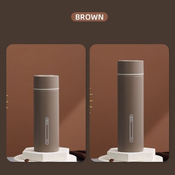 Light Brown Thermal Water Bottle