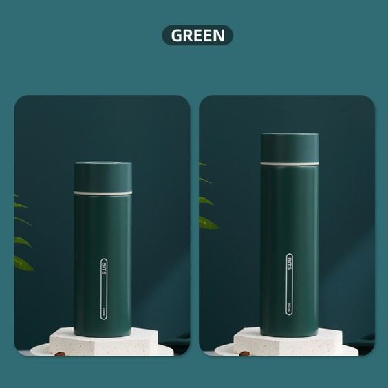 Vintage Green Stainless Steel Travel Mug