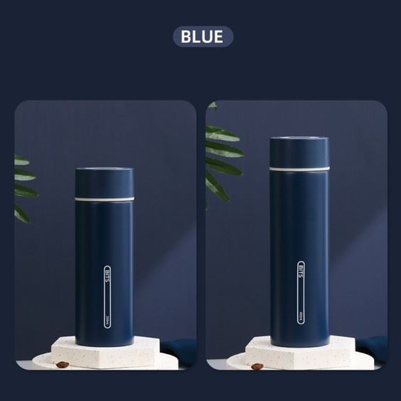 Navy Blue Business Style Water Bottle