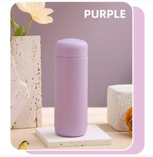 Light Purple Cute Thermal Water Bottle