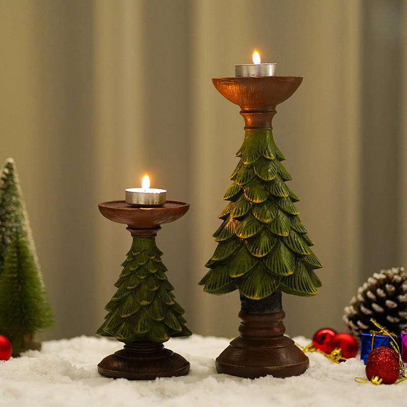 Vintage Christmas Tree Candle Holder - Details