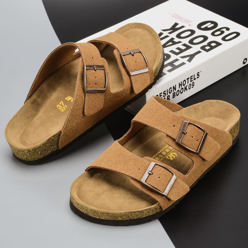 Outdoor PU Leisure Beach Slippers - Brown
