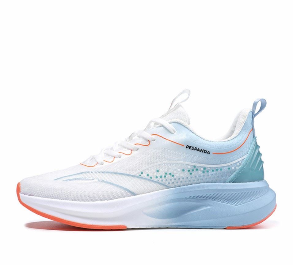 Shock-absorbing Lightweight Mesh Running Shoes - White