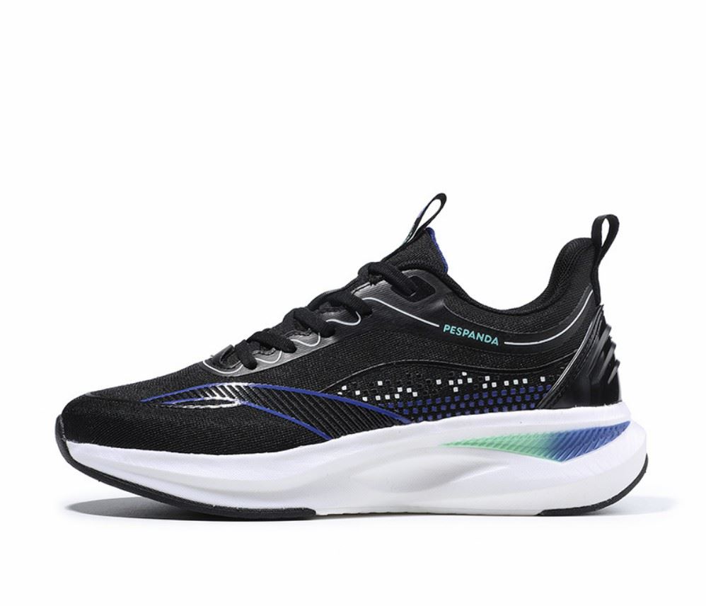 Shock-absorbing Lightweight Mesh Running Shoes - Black