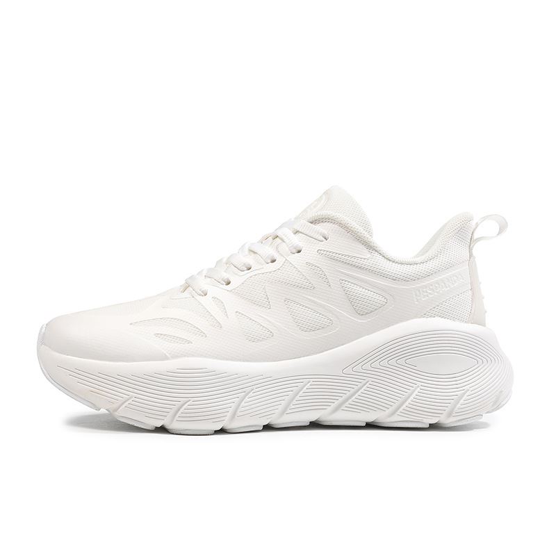 High Resilience Thick Sole Fashion Running Shoes - White