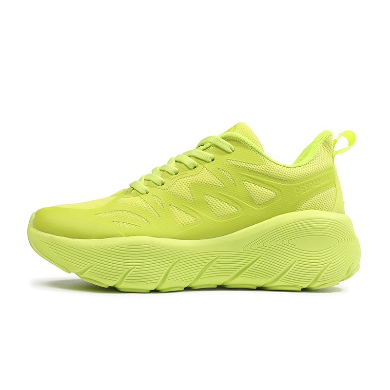 High Resilience Thick Sole Fashion Running Shoes - Grass Green